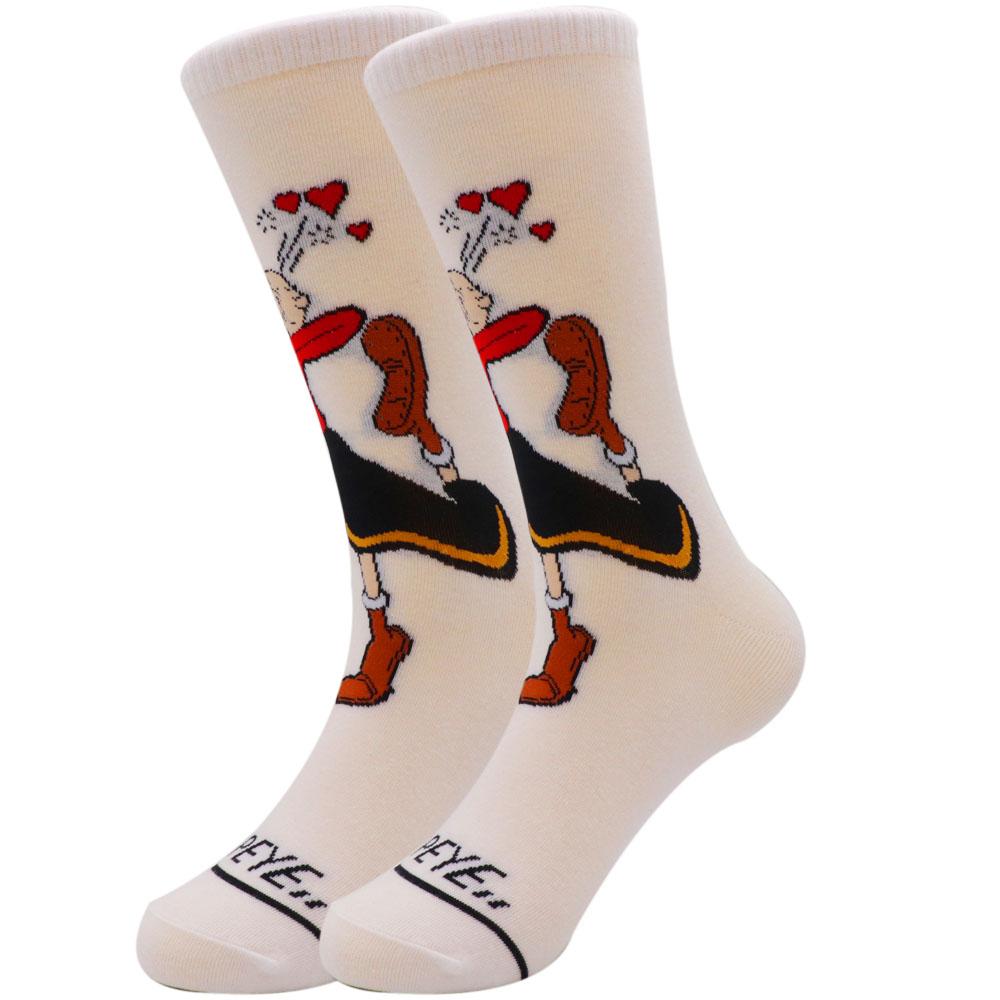 High Quality Custom Calcetines Socken Comic Character Cotton Funky Funny Cartoon Women Socks