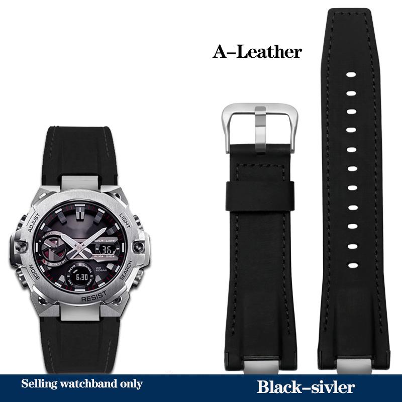 Новый ремешок для часов из натуральной кожи Casio Steel Heart Watch Серия GST-B400 GST-B400BD Модифицированный ремешок Нейлоновый спортивный браслет Мужской