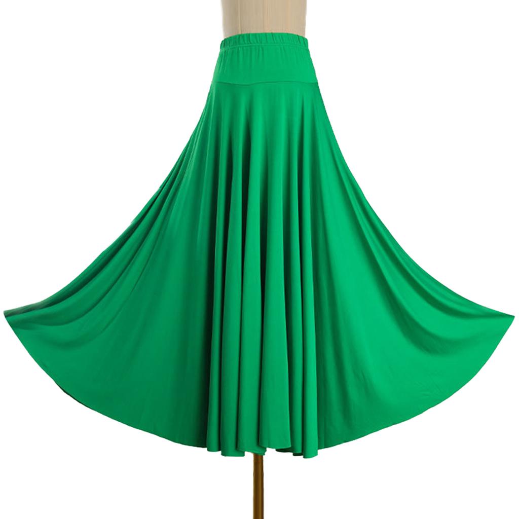 Юбка для фламенко с рюшами для бальных танцев, большие качели, длинное платье, юбка для танца живота, сценический костюм