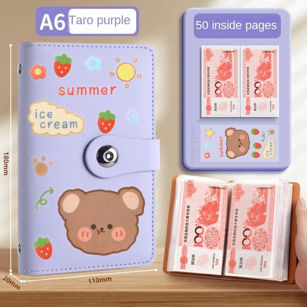 Экономьте деньги 100 конвертов Экономия денег Челлендж PU Экономия Челлендж Книга Дети