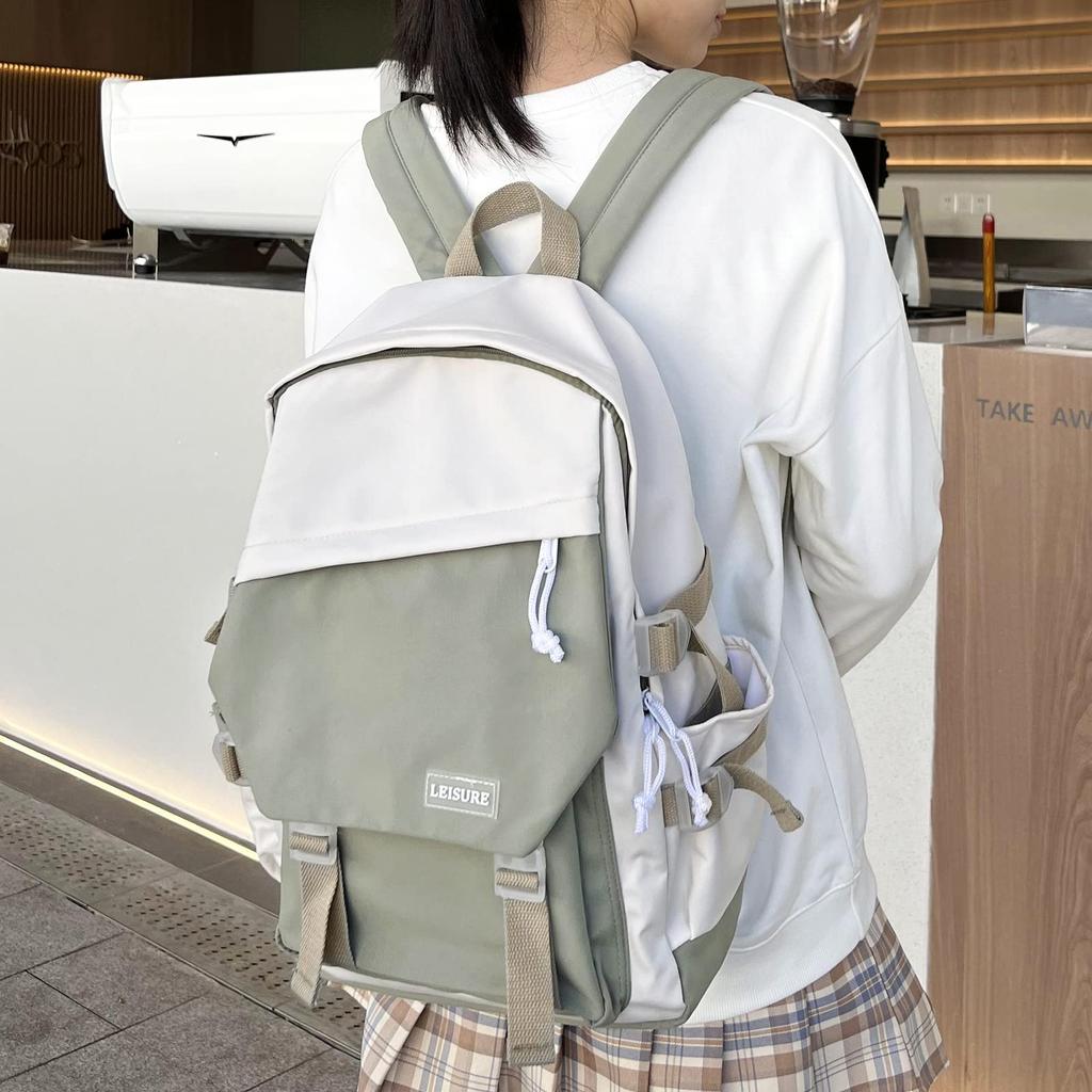 SEAFEW Korean Backpack for Large Perfect for High School and Elementary School and School Women, Capacity, Lightweight, Stylish, Dual-Shoulder Design,