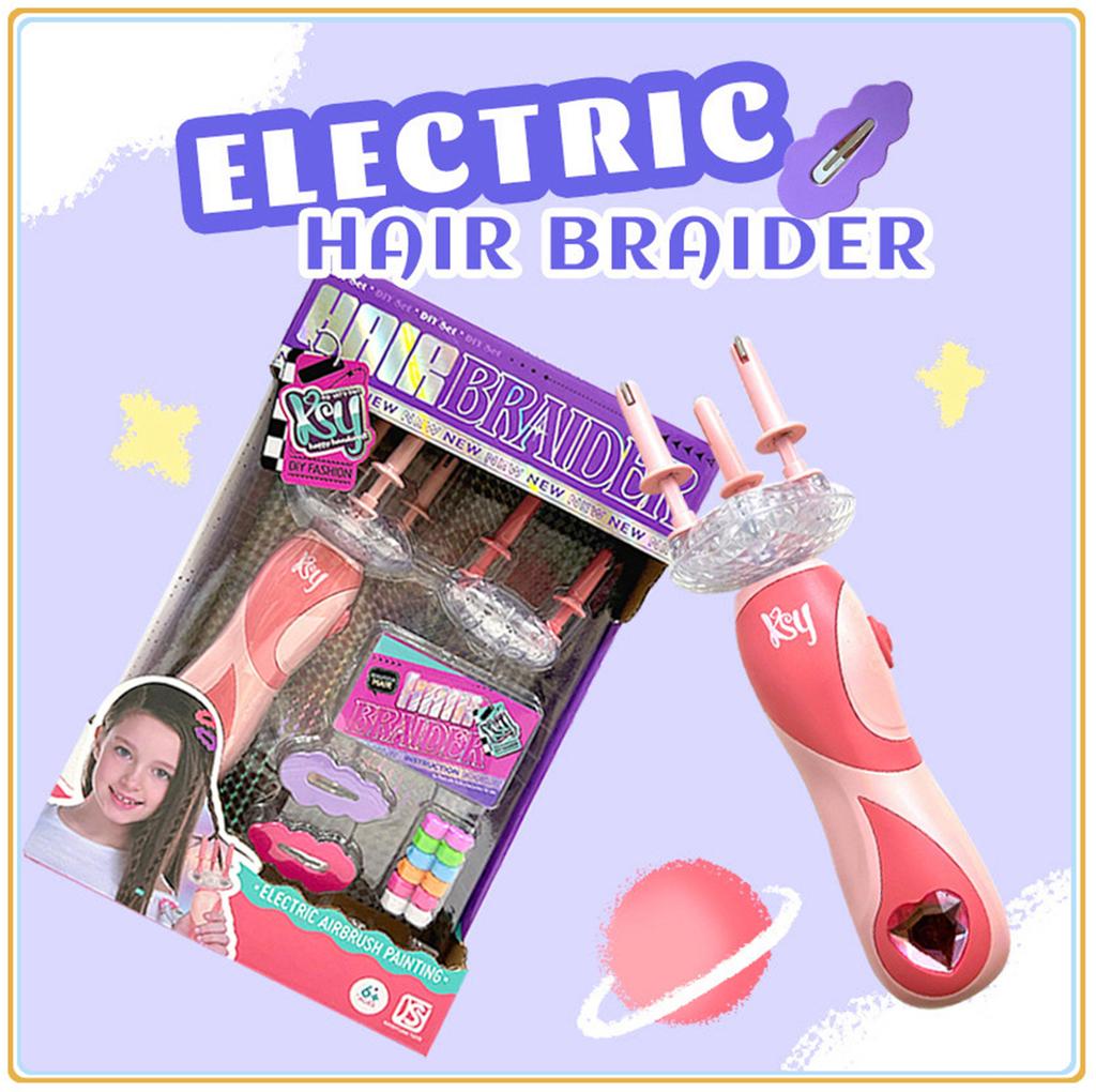 Electric Hair Braiding Machine Set with Hair Clip Creative Hairstyle Braider Twister Quick Braiding Tool Children Favor