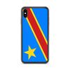 Coque iPhone - Multicolore - Drapeau République Démocratique Du Congo - Souple - TPU - Vertical