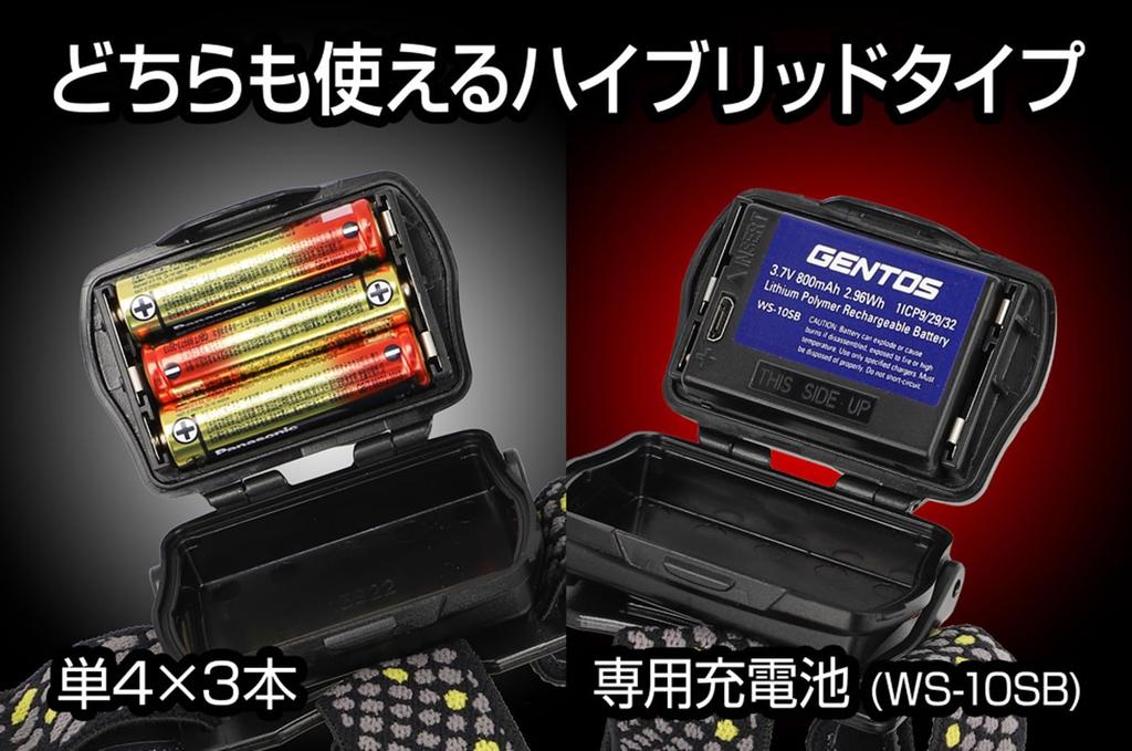 GENTOS светодиодный налобный фонарь люмены часов практического использования 3 батарейки ААА или специальный аккумулятор Double Star [300 яркость/6