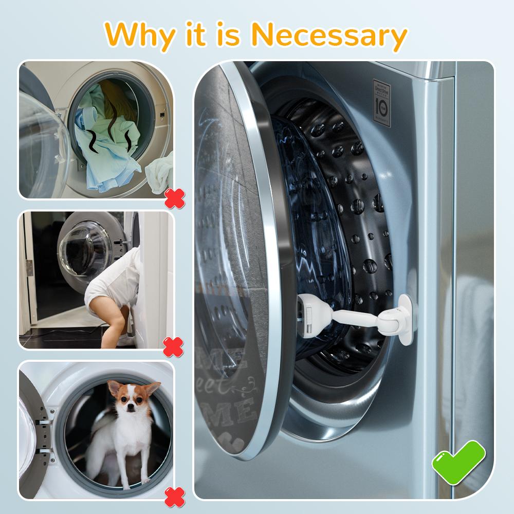 1Pcs Child Proof Front Load Washer Door Prop, Baby Safety Washing Machine Lock, Front Load Washer & Dryer Door Holder