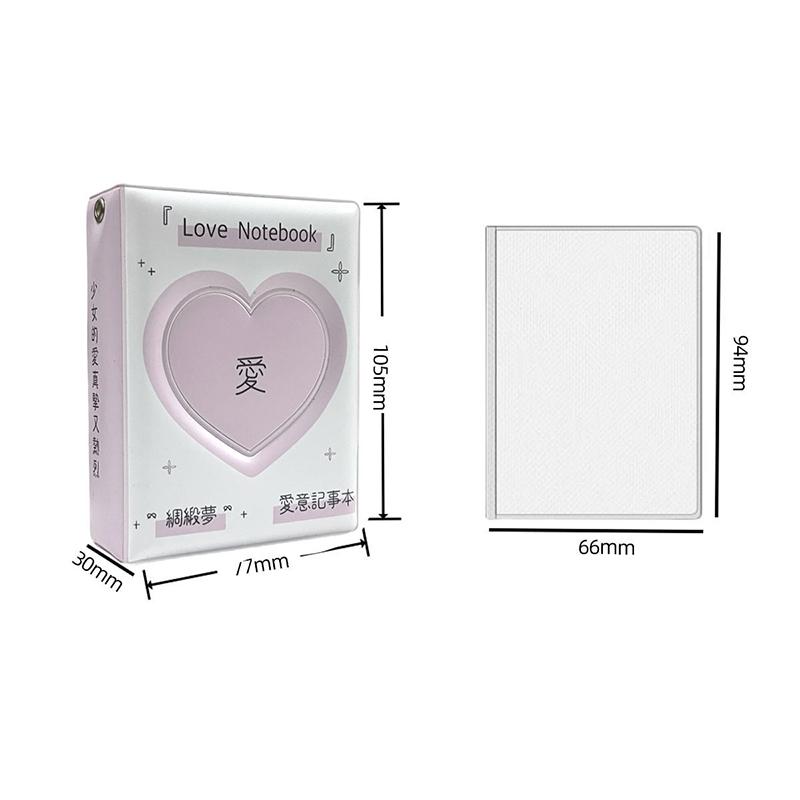 Книга для карточек Crush List Маленький карман для карточек Мини-альбом 3-3,5 Альбом знаменитости Книга для карточек Подходит для хранения маленьких карточек знаменитостей и аниме