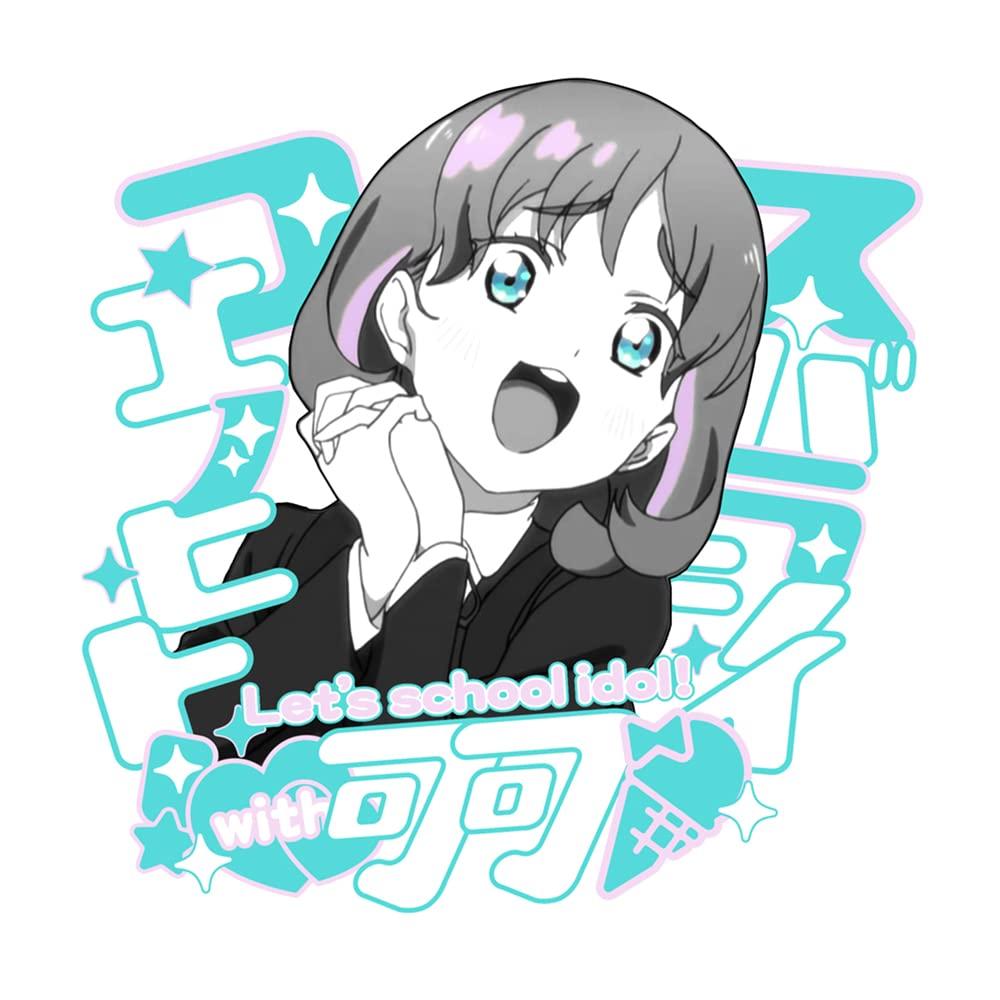 2D Cospa Love Tang OK Emotional БЕЛЫЙ размер M Хлопок Live! Супер звезда!! Футболка