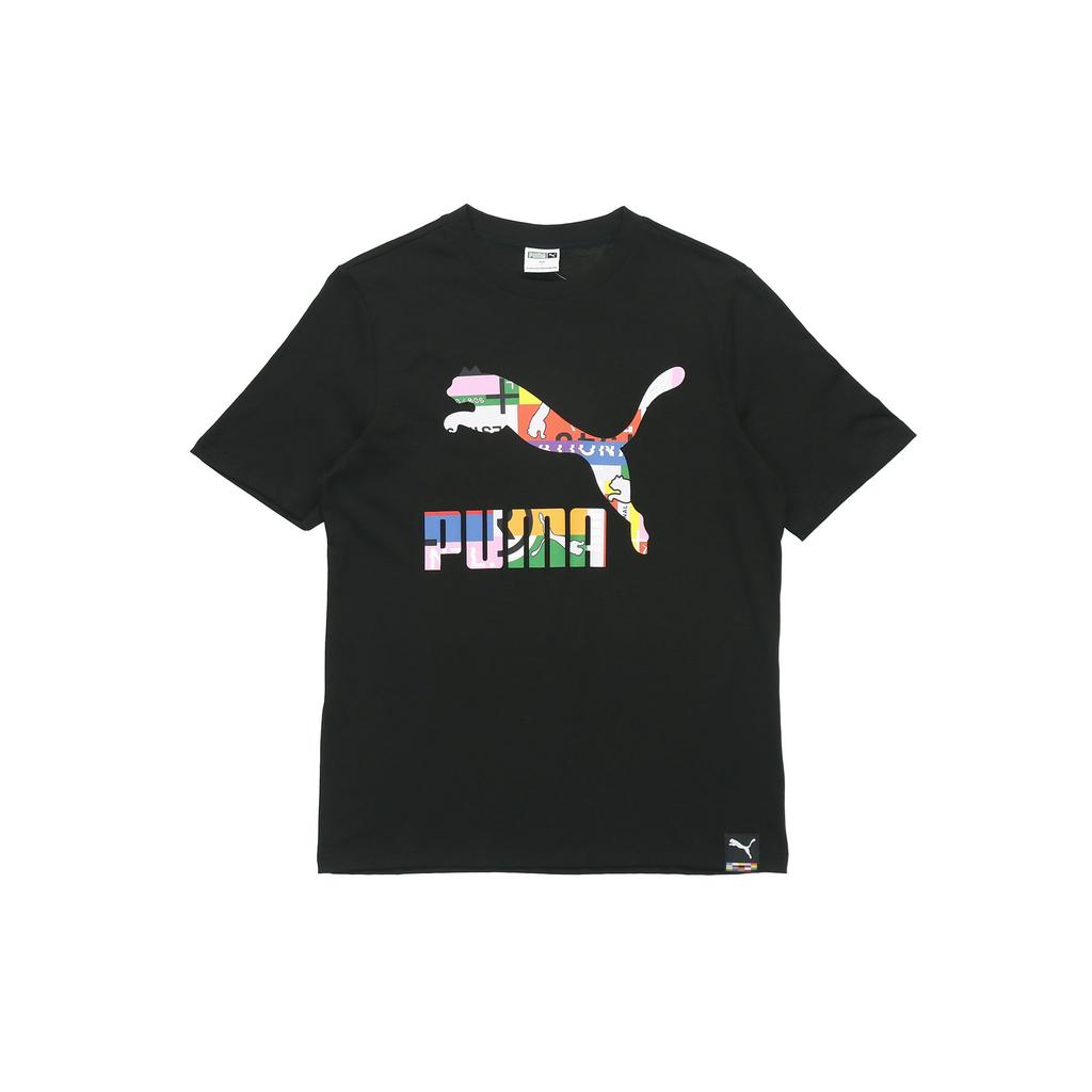 PUMA T Shirts Men's Black Crew Neck Moderate Straight Fit 532274-51