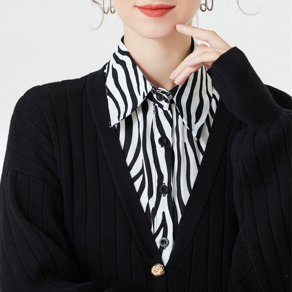 Женский Хлопок Съемные Аксессуары для Одежды Лацкан Рубашка Ложный Воротник Блузка Ложный Воротник