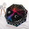 Colorful Tree of Life Mandala - Bohemian Wall Hanging for Bedroom DecorUmbrella, Portable 3-Fold Umbrella for Men & Women,Christmas Gift ES293