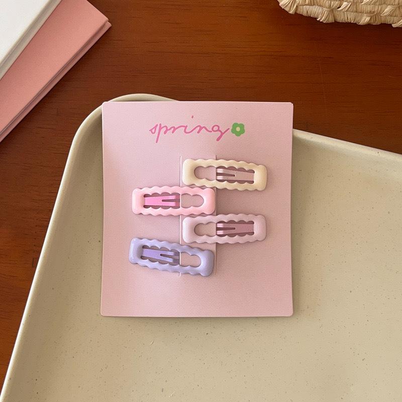 4 шт./компл. милые красочные геометрические мини-заколки для волос для девочек милые украшения для волос шпильки заколки детские милые аксессуары для волос