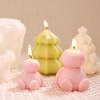 3D Christmas Snowman Candle Silicone Mold for DIY Tree Ornaments