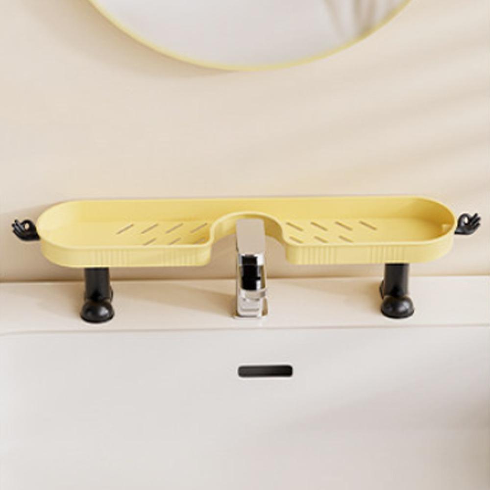 with Hook Faucet Sink Shelf Removable Sink Drying Rack Fashion Faucet Drain Organizer Bathroom