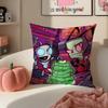 Странная Сумасшедшая Абсурдная Анимационная Серия IInvader Zim Наволочка Подушка Короткий Плюш Невидимая Молния Комнатная Диванная Наволочка