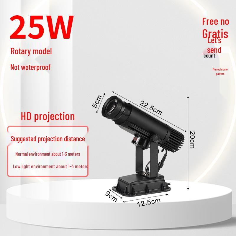Светодиодный проектор вращающегося логотипа для наружных вывесок магазинов