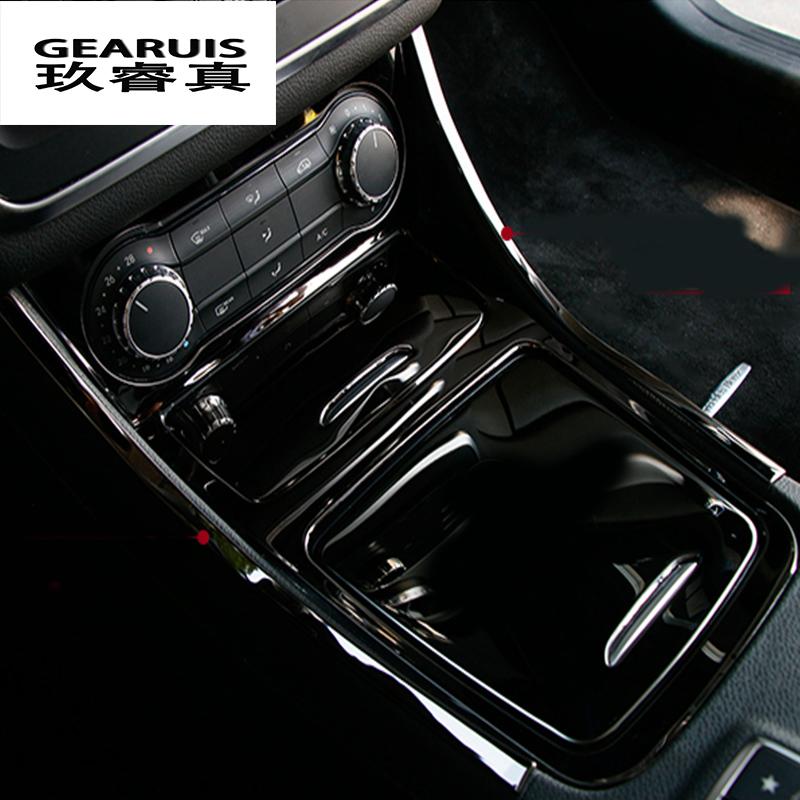 Стайлинг автомобиля, наклейки из нержавеющей стали, крышка центральной консоли, боковые накладки, рамка для Mercedes Benz CLA GLA A Class W117 C117