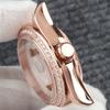Gold/Rose gold 33mm NH05 Watch Case Stainless Steel Strap For Datejust NH05 Movement 25mm Dial Sapphire glass Lady's Watch Case 7