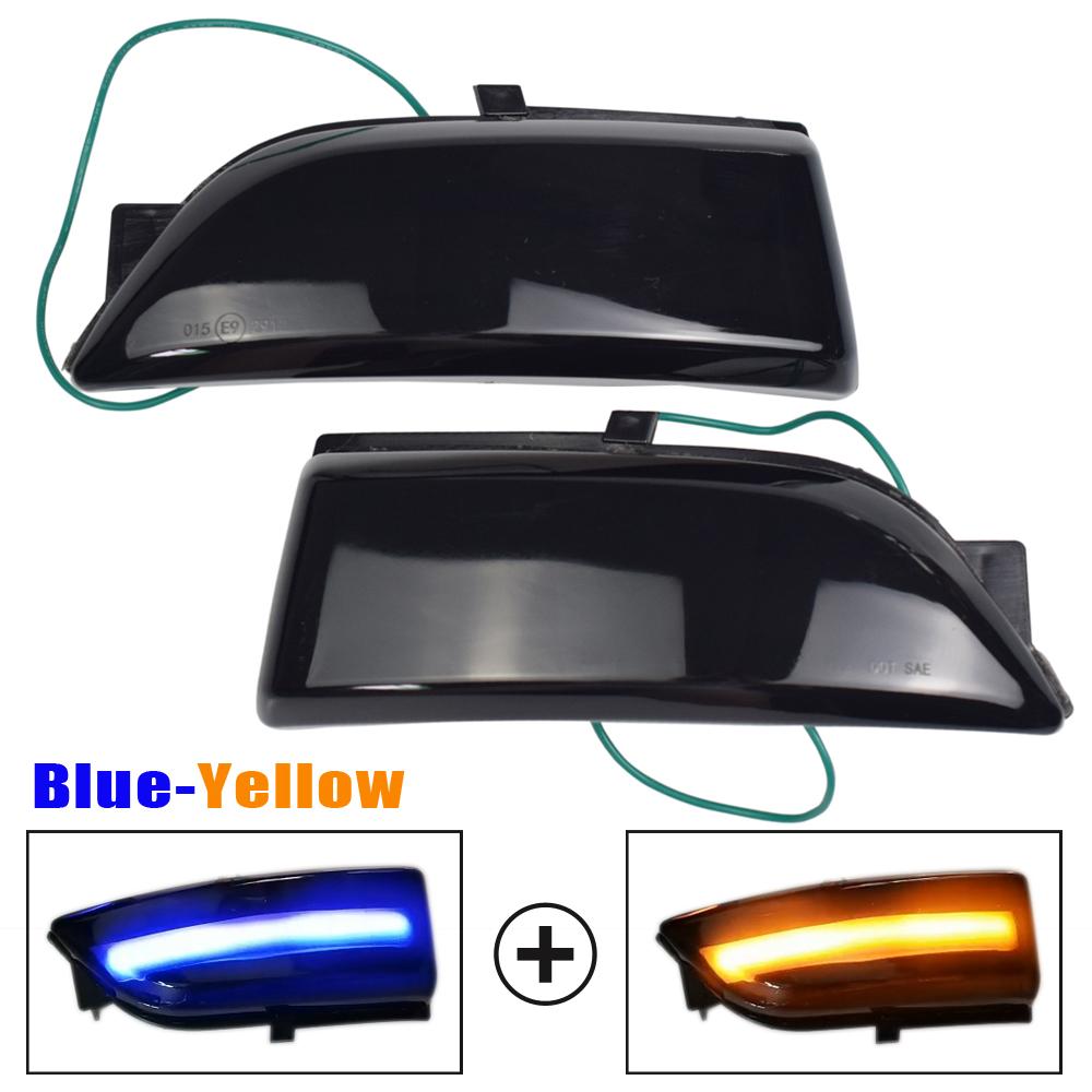 2pcs Dynamic Sequential Blinker Amber LED Side Mirror Turn Signal Light For Ford Ranger T6 2012-2019 Raptor & Wildtrak Everest