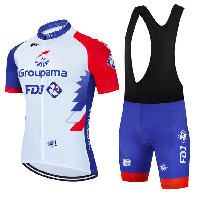 Одежда для велоспорта, мужские комплекты, лето 2023, FDJ Mtb, одежда, мужской комплект из джерси, мужская блузка, гелевые шорты, униформа, брюки, костюм, велосипед