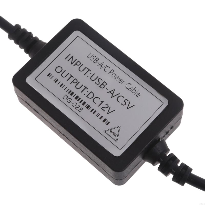 Кабель-адаптер питания USB с разъемом 5,5 x 2,1 мм USB 5 В - 12 В для маломощного динамика роутера 115 см/45''