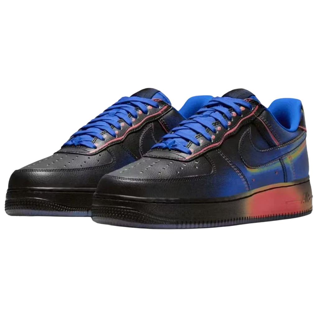 Nike Кроссовки мужские Nike Air Force 1 Low Heat Map Черный с Голубым Гонщиком IB6834-001