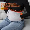 2in1 Electric Heating Belt USB Hand Warmer Winter Heater Waist Warmers Hot Compress Therapy Abdominal Lumbar Uterus Warming Pad