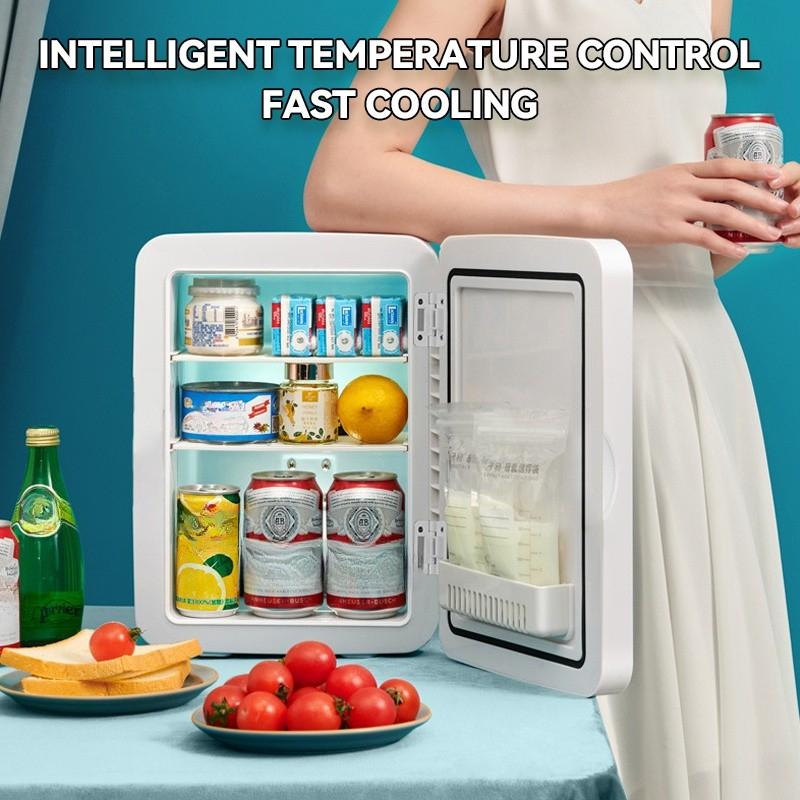 8 л Большая емкость Зеркальный Косметический Холодильник для Автомобиля Домашний Мини-Холодильник Маска для Красоты Уход за Кожей Косметика Мини-Холодильник