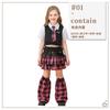 College-style children's clothing, American campus sweethearts, student uniforms, British plaid children's wear, jazz dance cheerleading outfits