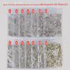 Silver White AB Fantasy Color Czech Rhinestone Nail Art Diamonds - Super Flash, Flat-Bottom, Non-Fall