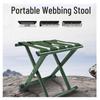 Portable Folding Stool with Backrest
