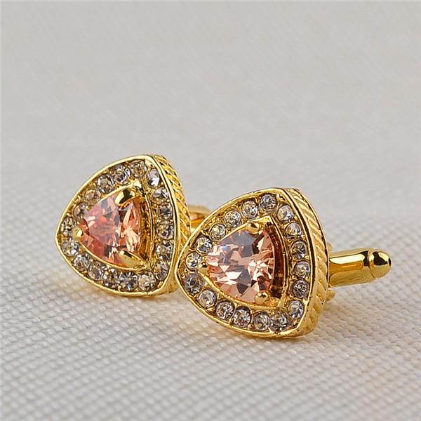 Мужские запонки с кристаллами