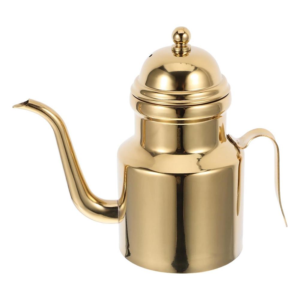 B97A-Stainless Steel Oil Bottle, 18Oz Olive Oil Dispenser, Olive Oil Bottle With Drip Free Spout, Oil Dispenser