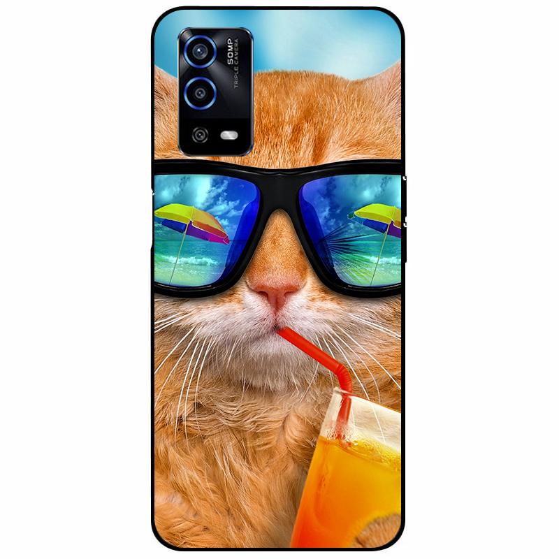 For Oppo A55 4G Case 6.51'' Soft Silicone Protective Marble Phone Cover for Oppo A55 Case TPU Funda For OPPOA55 A 55 CPH2325 Bag