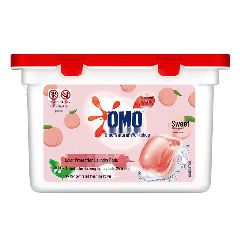 OMO Natural Workshop White Peach Laundry Detergent Pods