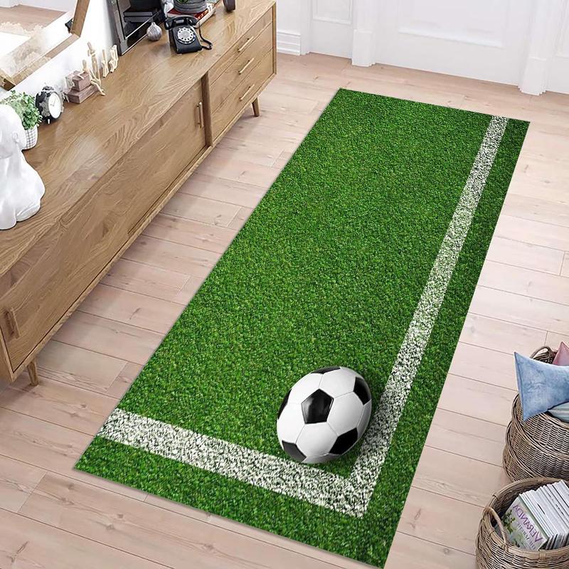1 шт. Коврик-зона футбольного поля Весенне-летний уличный ковер Домашний декор Гостиная Спальня Игровая комната Молодежная комната Ковры