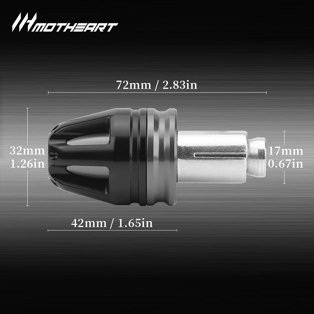 Заглушка руля мотоцикла MotHeart для Z650RS 2022-2024 7/8"(22мм) Рулевое колесо диаметром 17 мм