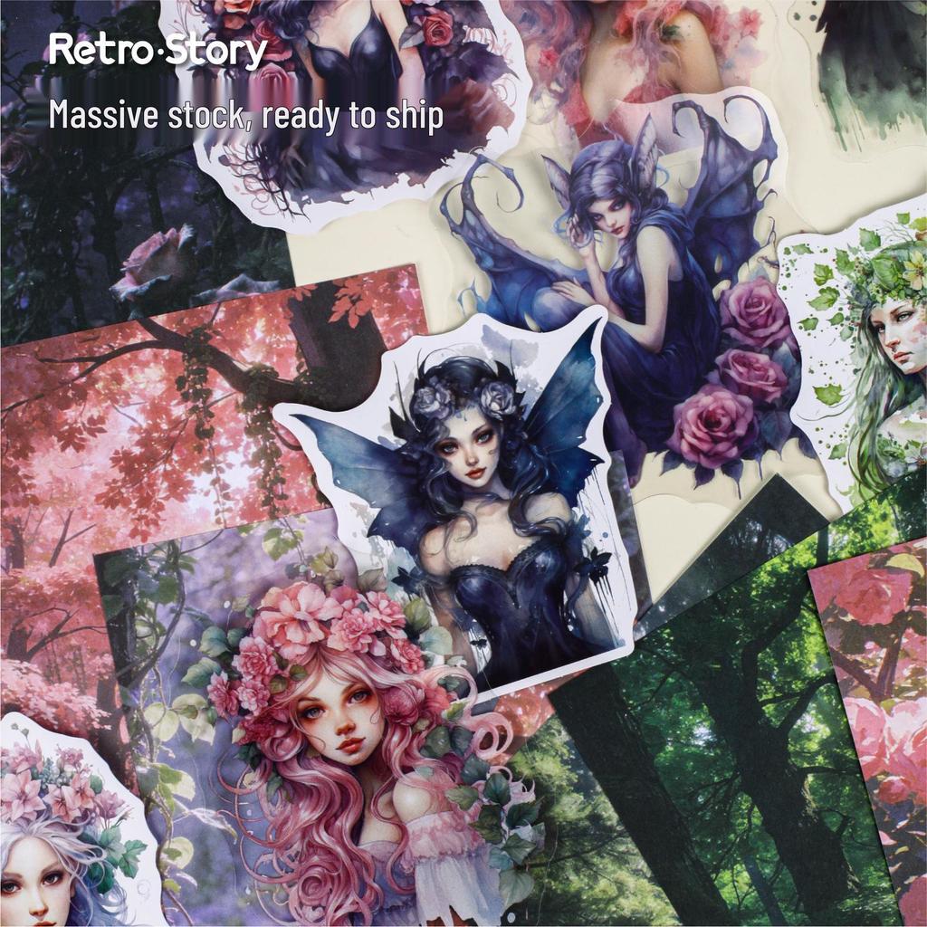 Ретро История Серия Сюньсянь: Европейский набор материалов с персонажами - 6 стилей для украшения журнала