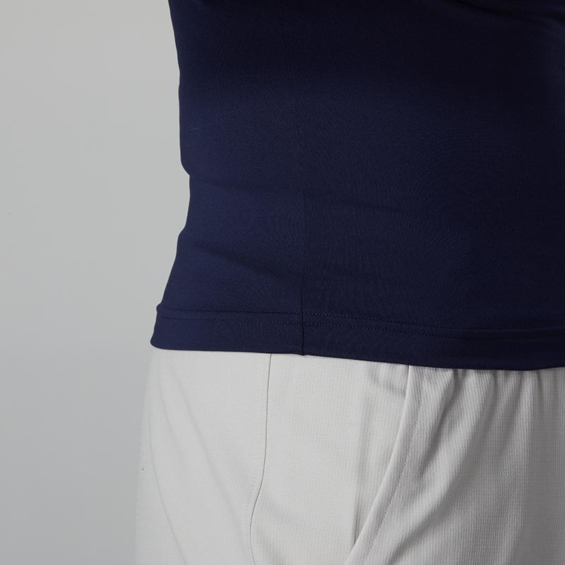 Under Armour Спортивная компрессионная рубашка с круглым вырезом и длинными рукавами, мужские топы, темно-синие 1369728-410