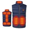 9 Areas Heated Vest Jacket USB Men Winter Electrically Heated Thermal Waistcoat for Hunting Hiking Warm Jacket
