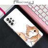 Милый кот Не целуй меня Прозрачный чехол Для Samsung Galaxy A52 5G A53 A72 A53 A73 A51 A33 A32 A41 A22 A23 Мягкая крышка для телефона