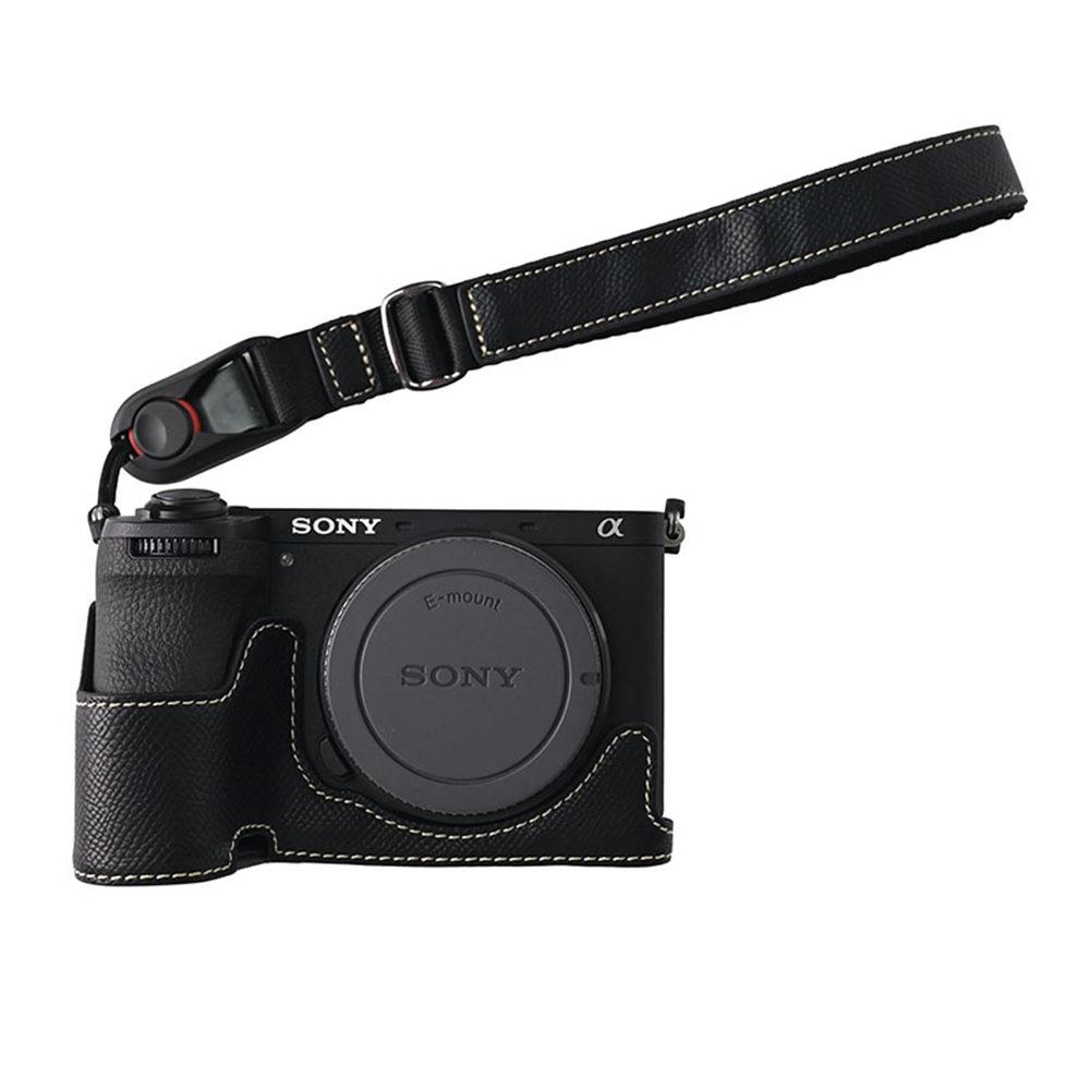 Получехол из искусственной кожи для камеры Sony A6700, крышка с отверстием для аккумулятора, скин