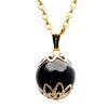 Morion Black Crystal Surgical Stainless Steel Stone Purification [GOLD STONE] Necklace, Design, Pendant, Chain, Amulet, Words, Simple,
