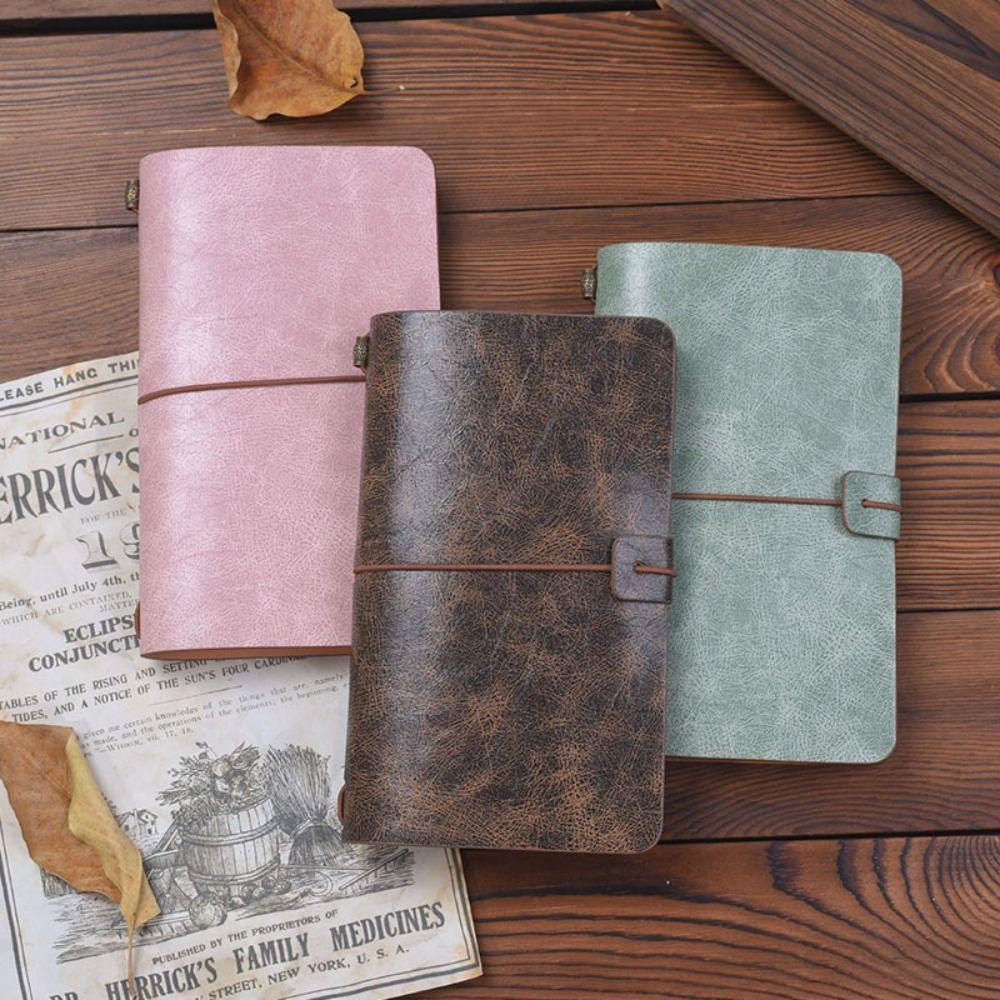 Stationery Leather Notebook Portable Notepad Business Diary Book  Office