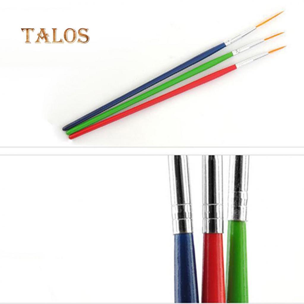 3 Pcs/Set Nail Art Fine Liner Design Detail Decor Painting Drawing DIY Pen Brush Nail Care