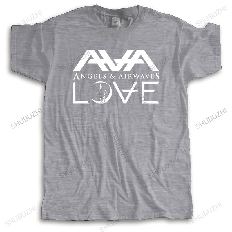 Мужская повседневная футболка с коротким рукавом в стиле streetwear, смешная, Angels Airwaves Love AVA Brand, хлопок, с круглым вырезом, крутая футболка, дропшиппинг