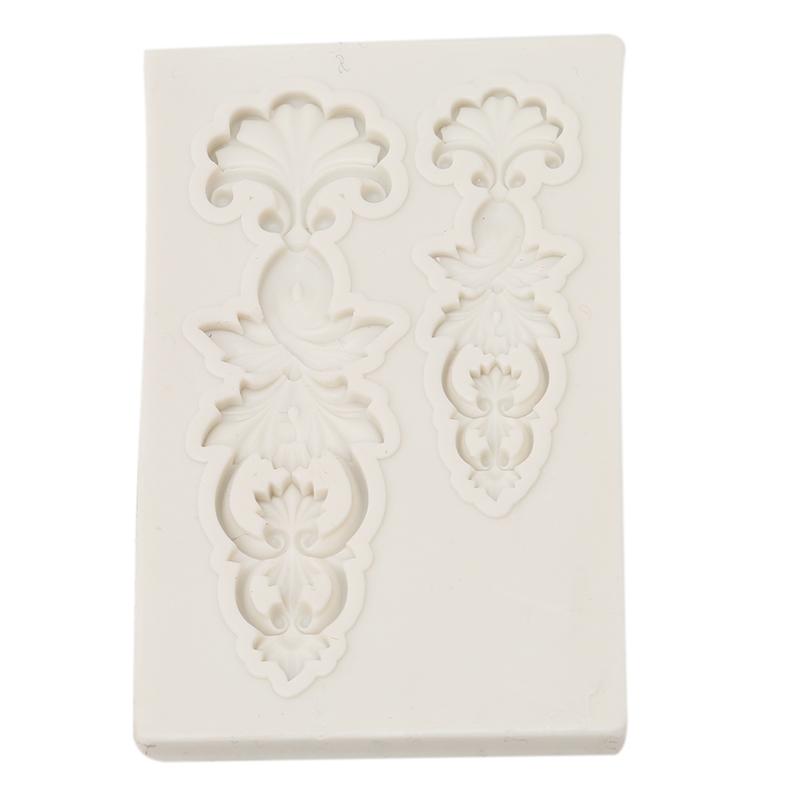 Винтажная рельефная силиконовая форма для кружева, форма для гампасты, шоколада, глины, конфет, инструмент для украшения торта, бордюр для торта, форма для мастики