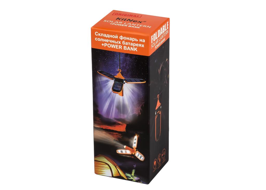 Фонарь на солнечной батарее Kilnex «Лепестки» + powerbank 2600 mah (ip 40)