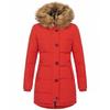 Women's Hooded Slim Fit Cotton Coat - European & American Style, Mid-Length, Solid Color, Warm Outerwear for Autumn & Winter