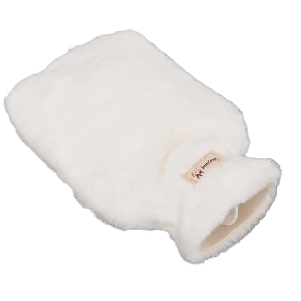 Мягкая грелка 1000 мл с широким горлом и нескользящей текстурой, теплая грелка с моющейся мягкой подкладкой