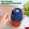Electric Garlic Chopper Small Meat Grinder Anti-splash Stainless Steel Ground Meat Fruit And Vegetables Food Processor Kitchen Blenders